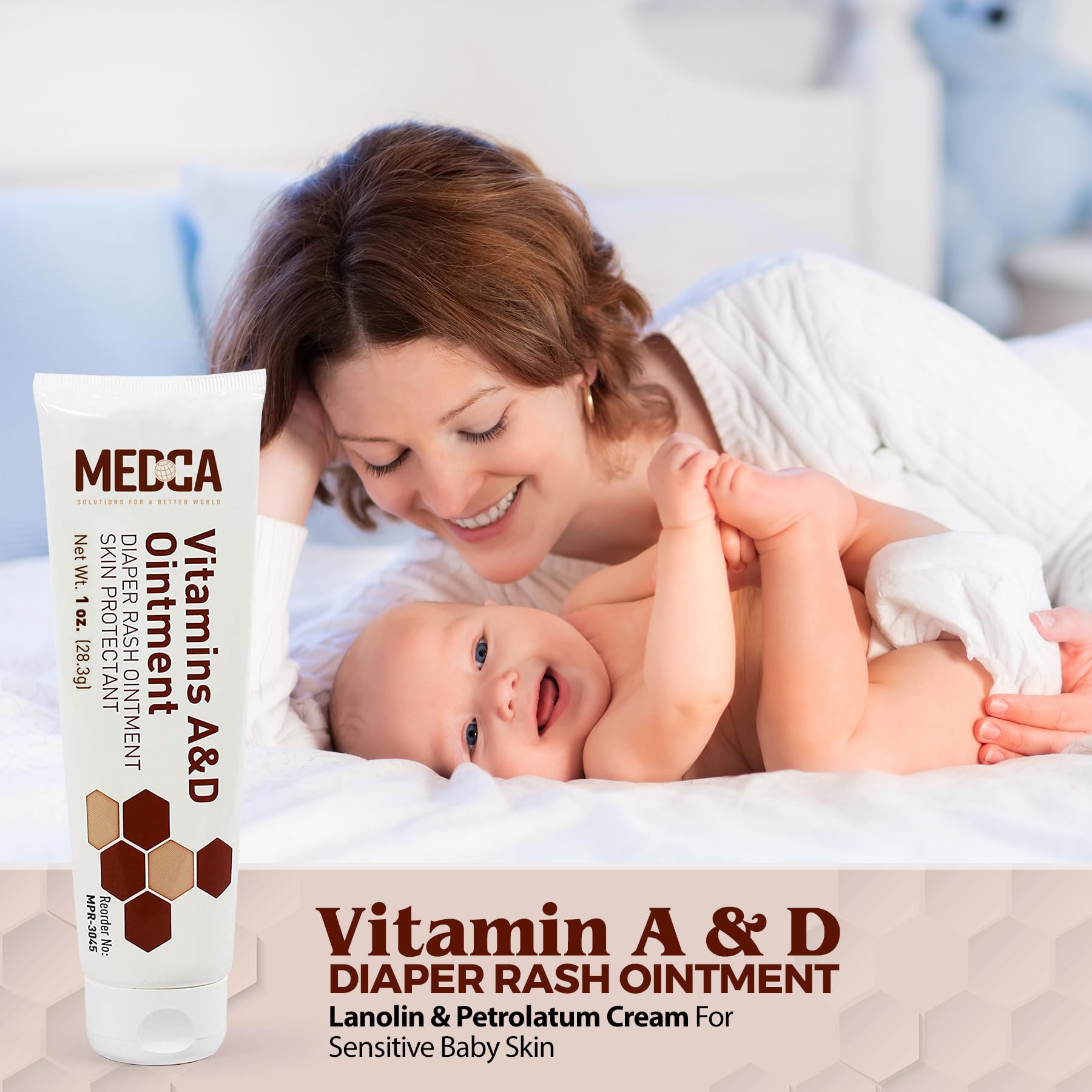 Amazon.com: MEDca Vitamin A & D Diaper Rash Ointment- Protectant